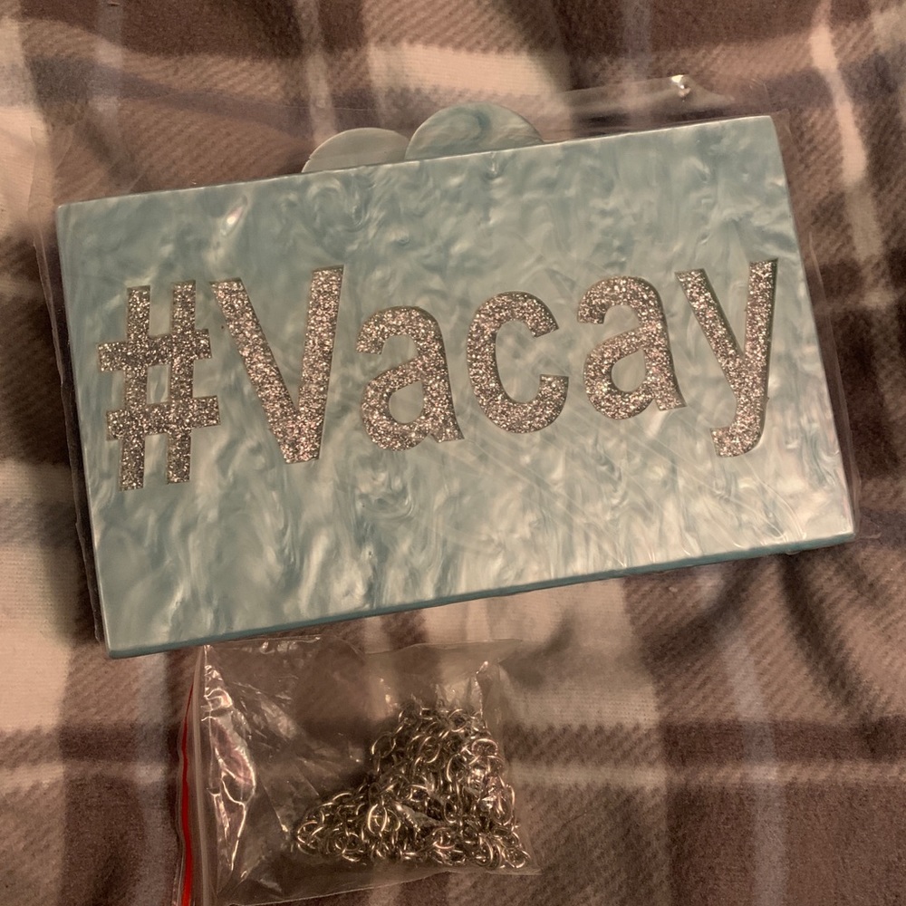 Vacay hard shell clutch purse by Sam Edelman